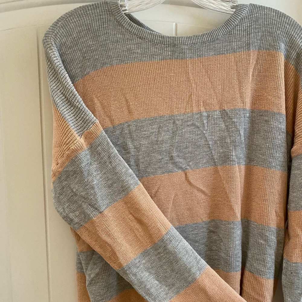 Back Open Drape Sweater M - image 3